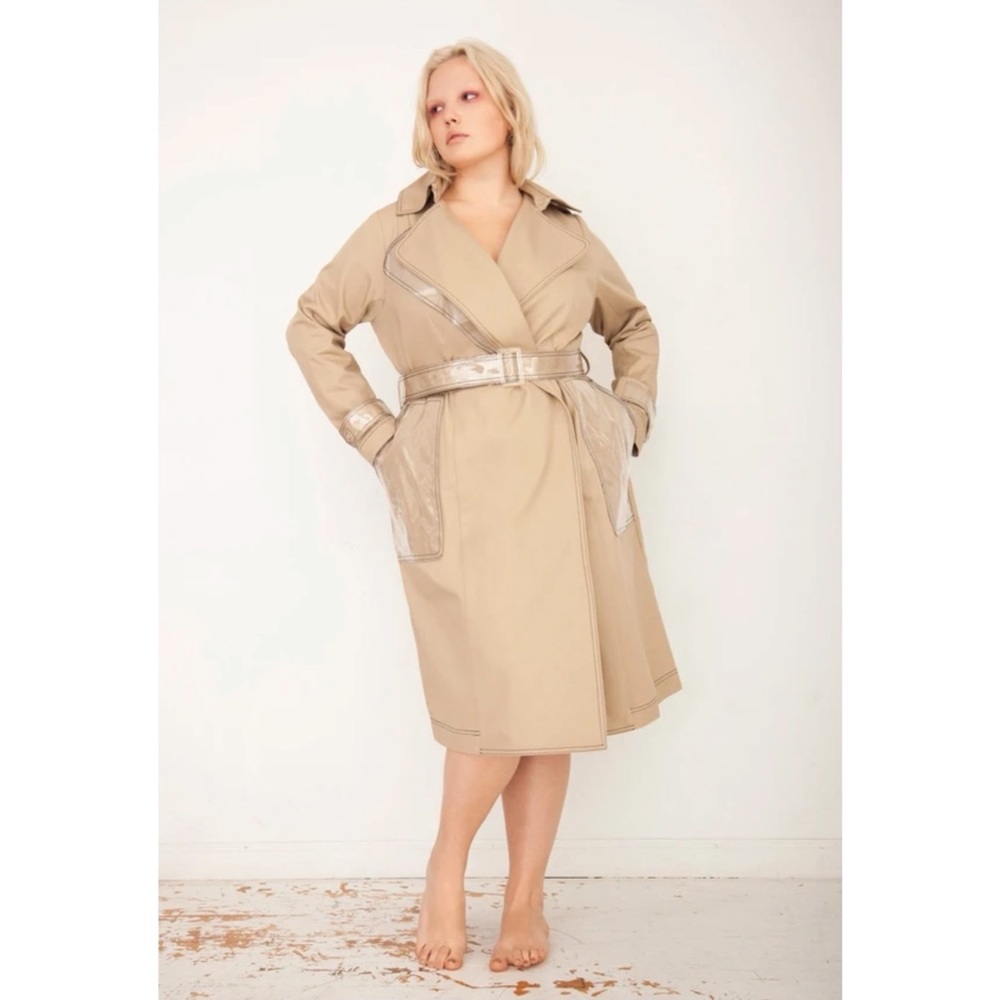 Tamara Malas khaki trench coat 18/20